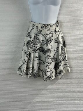 Judy Knapp California Vintage Baroque Scroll Skort Shorts Size 3 Juniors